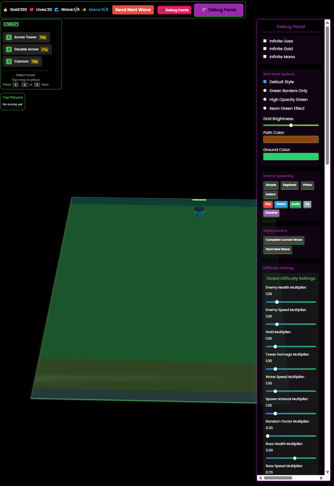 Debug Panel